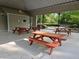 Pavilion featuring picnic tables with overhead covering and open access at 2122 Riverbirch Ct, Lawrenceville, GA 30044