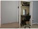 Walk-in closet converted into a small office space at 2122 Riverbirch Ne Ct, Lawrenceville, GA 30044