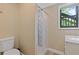 Bathroom featuring a shower stall, and white vanity at 4811 Nevilly Way, Marietta, GA 30066