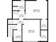 Detailed second floor plan showcasing two bedrooms and laundry room at 4811 Nevilly Way, Marietta, GA 30066
