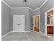 Spacious bedroom featuring a closet and doorway leading to bathroom at 5195 Stefan Ridge Way, Buford, GA 30519