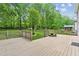Wooden deck overlooking lush, green backyard, perfect for outdoor entertaining and relaxation at 22 Oakwood Hills Dr, Suwanee, GA 30024