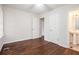 Bright bedroom with hard wood floors, neutral walls, and updated trim throughout at 3367 Misty Valley Rd, Decatur, GA 30032