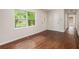 Bright living room with wood floors, fresh paint, and natural light at 3367 Misty Valley Rd, Decatur, GA 30032