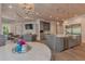 Open-concept kitchen flows into the living area and breakfast nook for casual gatherings at 140 Johnson Rd, Suwanee, GA 30024