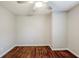 An empty bedroom showcasing hardwood floors and a ceiling fan with light at 2796 Green Trail Dr, Atlanta, GA 30349