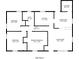 Detailed layout of the home displaying the dimensions of each room at 2796 Green Trail Dr, Atlanta, GA 30349