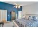 Bright bedroom featuring vaulted ceiling, ample closet space, and ensuite bath at 2602 Midler Ct, Buford, GA 30519