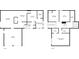 Detailed floor plan showcasing layout of living room, kitchen, bedrooms, and garage dimensions at 3220 Stoney Acres Nw Dr, Kennesaw, GA 30152
