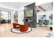 Living room boasts a modern fireplace, tv, and open floor plan at 575 Indian Hills Pkwy, Marietta, GA 30068