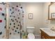 Stylish bathroom with walk-in shower and modern vanity at 5855 Willis Ln, Cumming, GA 30040