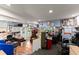 Spacious, light-filled office with backyard access, drop ceiling, ample storage and workspace perfect for productivity at 5855 Willis Ln, Cumming, GA 30040