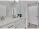 Sleek bathroom featuring white countertops, modern fixtures, and a neutral color palette offers a serene space at 160 Cricket Ln, Alpharetta, GA 30009