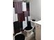 Clean bathroom with a patterned shower curtain and modern toilet at 118 Reunion Pl, Acworth, GA 30102