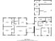 Detailed floor plan showcasing the layout of the main floor including living room, kitchen, and bedrooms at 2465 Hogan Rd, Atlanta, GA 30344