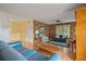 Spacious living room with wood accents, hardwood floors, and ample natural light at 34 Duke Dr, Lawrenceville, GA 30046