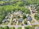 Community aerial view showcasing the neighborhood's layout and lush surroundings at 147 Gold Bridge Xing, Canton, GA 30114