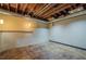 Large unfinished basement with overhead lighting and exposed ductwork at 2326 Westland Way, Acworth, GA 30102