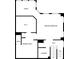 Floorplan featuring a primary bedroom, bath, walk in closet and laundry room at 5407 Waters Edge Trl, Roswell, GA 30075