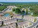 Aerial view showcases community layout with tennis courts, pool, and lush surroundings for a vibrant lifestyle at 1216 Foxcroft Ln, Cumming, GA 30041