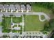 Overhead photo of Georgetown Park, showcasing the lawn and neighborhood at 1811 Kent Ave, Dunwoody, GA 30338