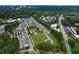 An aerial view of a neighborhood surrounded by lush greenery, offering a serene and private atmosphere at 1811 Kent Ave, Dunwoody, GA 30338
