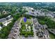 Aerial shot showcases Georgetown Park with surrounding houses and landscape at 1811 Kent Ave, Dunwoody, GA 30338