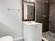 A bathroom featuring dark tile in the shower and an attractive vanity at 3653 Mecklinburg Pl, Decatur, GA 30032