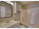 Bathroom featuring a combined shower and bathtub with a white vanity and a toilet at 1700 Conductor Ln, Conyers, GA 30013