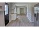 Kitchen with hardwood floors, stainless steel fridge, and breakfast nook at 1700 Conductor Ln, Conyers, GA 30013