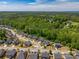 Scenic aerial view showcasing a residential area surrounded by lush green trees at 207 Cherokee Reserve Cir, Canton, GA 30115