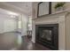 Close-up of a modern fireplace with decorative mantle in the living room at 207 Cherokee Reserve Cir, Canton, GA 30115