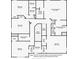 Upper floor plan of a 5-bedroom home with a primary suite and multiple bathrooms at 207 Cherokee Reserve Cir, Canton, GA 30115