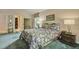 Cozy bedroom with vaulted ceilings, a comfortable bed, and soft lighting at 4274 Revere Cir, Marietta, GA 30062