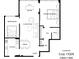 Floor plan of Landmark Unit #1509 featuring 2 beds, 1 bath, kitchen, living room, and office at 215 Piedmont Ne Ave # 1509, Atlanta, GA 30308