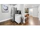 Modern kitchen featuring stainless steel appliances and breakfast bar at 215 Piedmont Ne Ave # 1509, Atlanta, GA 30308