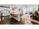 Beautiful open concept living room and kitchen with breakfast bar and stainless steel appliances at 215 Piedmont Ne Ave # 1509, Atlanta, GA 30308