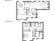 Detailed floor plan showcasing the layout of both the main and second floors of the house at 1188 To Lani Farm Rd, Stone Mountain, GA 30083