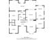 Detailed first floor plan showcasing kitchen, living room, Gathering room and bedroom dimensions at 1633 Clifton Downs Ct, Kennesaw, GA 30144