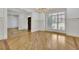 Dining room featuring decorative lighting and window with plantation shutters at 2932 Springbluff Ln, Buford, GA 30519