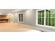 Finished basement featuring a pool table, recessed lighting, and large windows at 8345 Jett Ferry Rd, Sandy Springs, GA 30350
