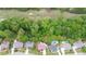 Aerial view of property showing nearby houses, trees, and golf course at 3500 Millwater Xing, Dacula, GA 30019