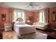 Charming bedroom with floral drapes, a comfortable bed, and ample natural light at 4705 Paran Nw Vly, Atlanta, GA 30327