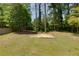 Wide shot of backyard and lush lawn with mature landscaping at 1987 Darrell Dr, Marietta, GA 30066