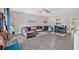 Spacious living room featuring modern flooring, neutral paint, and open concept design at 261 Venture Path, Hiram, GA 30141