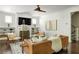 Bright living room featuring modern furnishings, a cozy fireplace, and built-in shelving at 331 Gordon Ne Ave, Atlanta, GA 30307