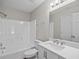 Bathroom featuring shower and sink with white vanity at 2035 Mountain Rd, Cumming, GA 30040