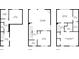 Detailed floor plan of the first, second, and third floors showing layout and dimensions at 5589 Trace Views Dr, Norcross, GA 30071
