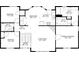 Home floor plan showing the layout of the living spaces and bedrooms at 2539 Lakeside Dr, Villa Rica, GA 30180