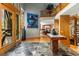 Welcoming foyer featuring stone flooring, wood accents, and seamless access to the living spaces for modern living at 6525 Old Riverside Nw Dr, Sandy Springs, GA 30328